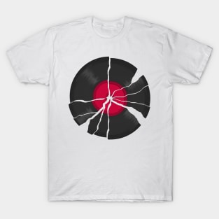 Broken LP Vinyl Record T-Shirt